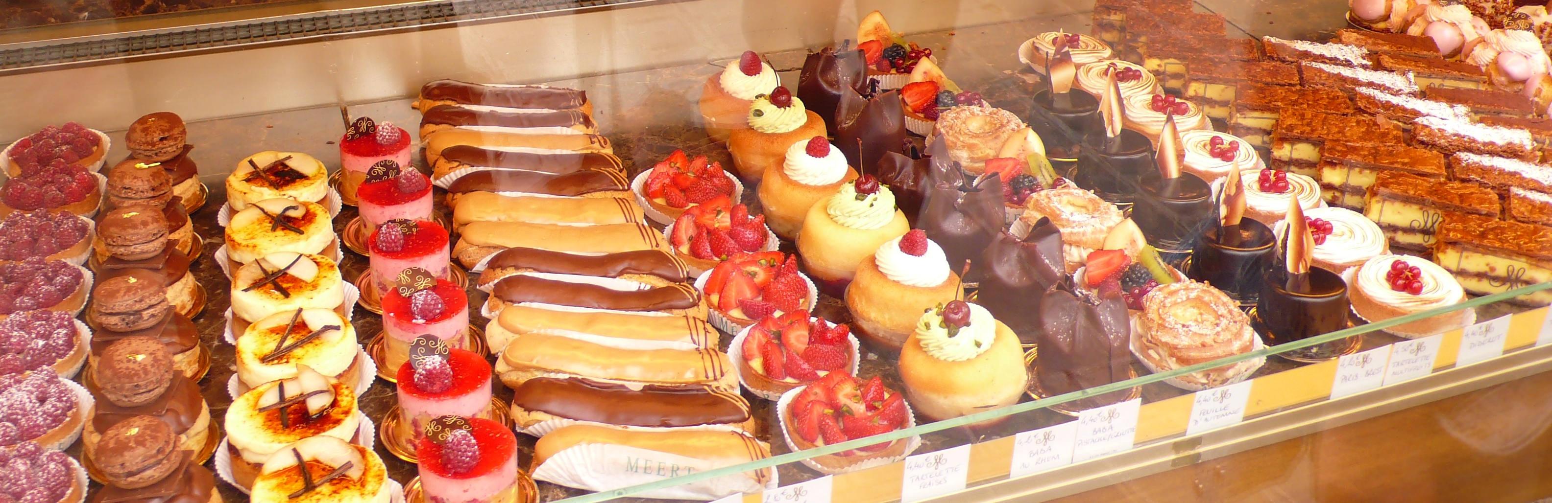 A selection of cakes and pastries